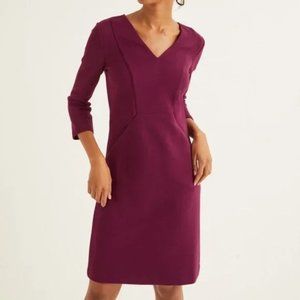 Boden Bronte Ottoman Dress in Ruby Ring, 12